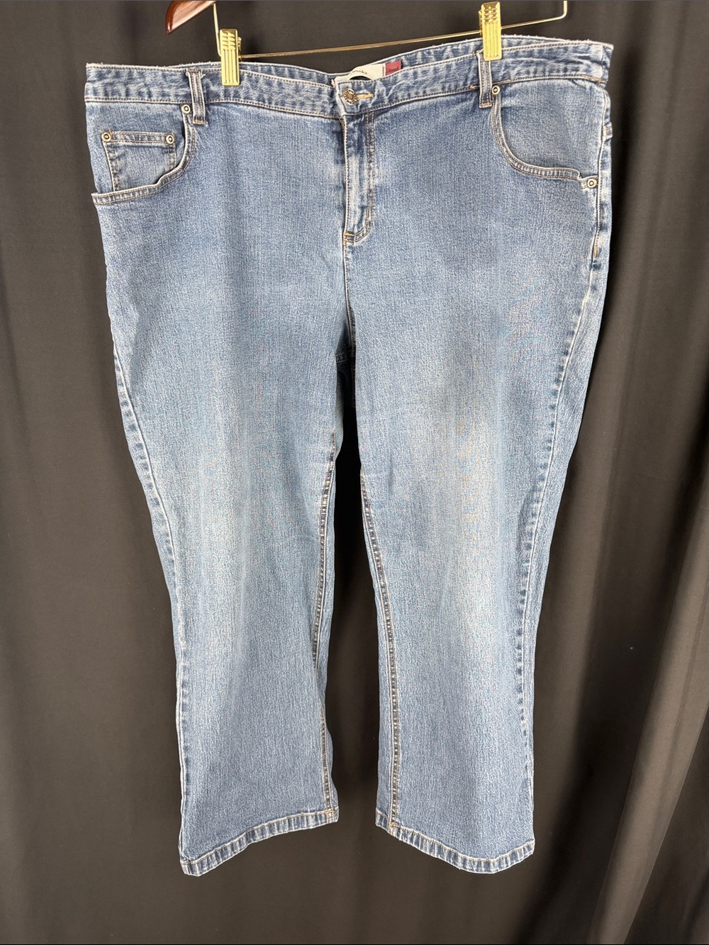 CJ Banks Light Blue Boot-Cut Jeans